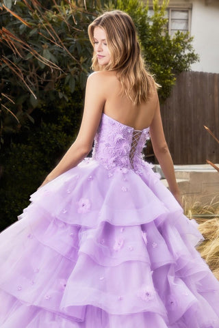 Peony Petal Couture Layered Ball Gown-3